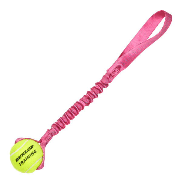 Bungee Tennis Ball Tug - Pink Handle