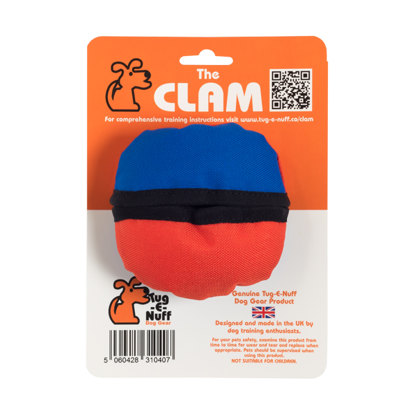 Tug-E-Nuff Dog Gear - Clam - Packaging